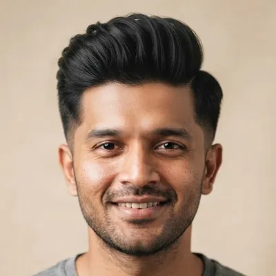 Pompadour haircut