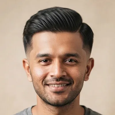 Side part haircut