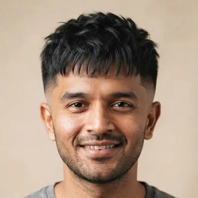 Textured Crop haircut