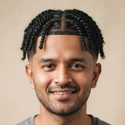Two-Strand Twists haircut